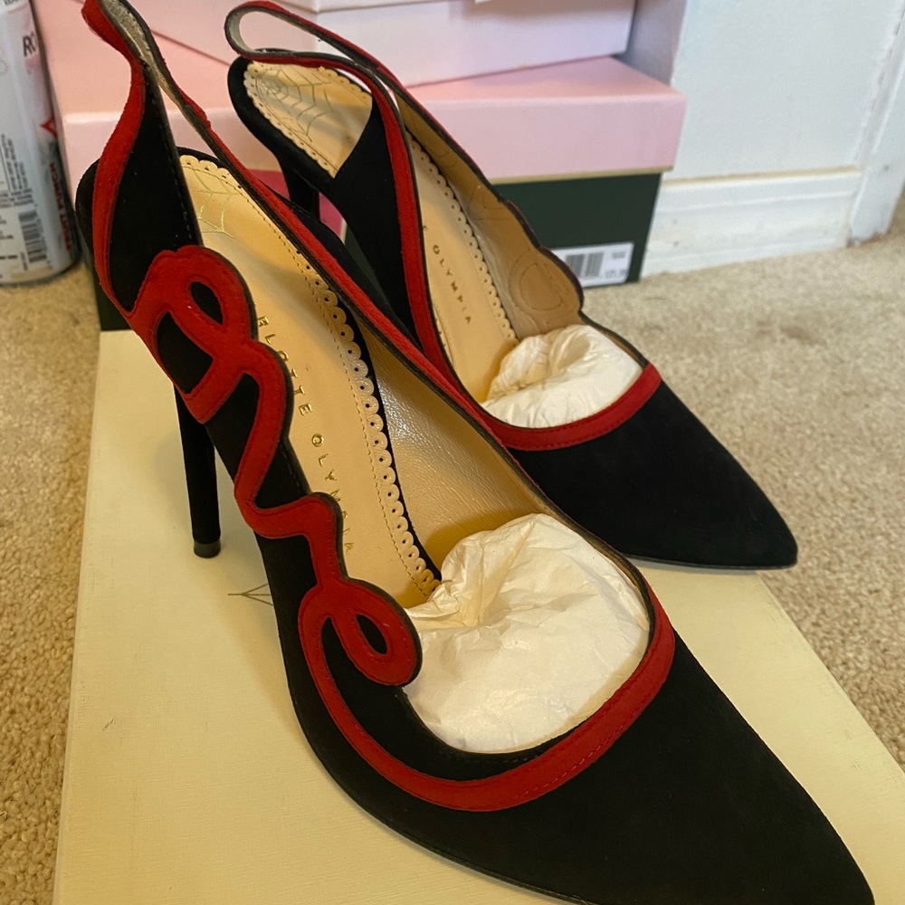 Charlotte Olympia “Love” pumps Sz 40